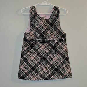 Rare Editions Plaid Dress with Belt